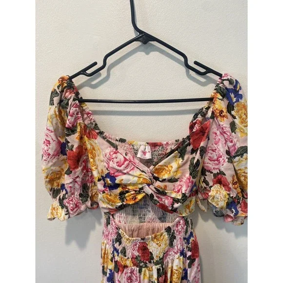 BuddyLove ROSS CUT OUT MIDI DRESS - MONET Size Medium - Picture 9 of 10